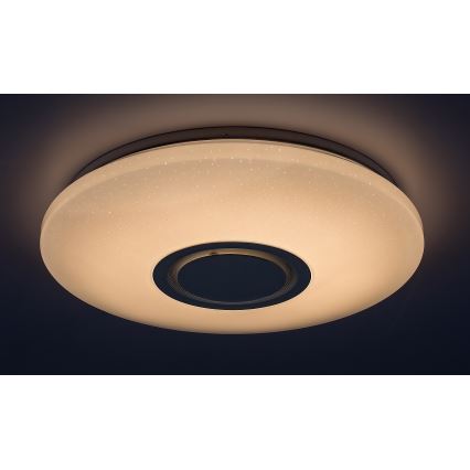 Rabalux - Lámpara de techo LED RGB regulable con altavoz LED/24W/230V Wi‑Fi Tuya + mando a distancia Ø 40 cm