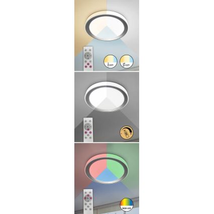 Rabalux - Plafón LED RGB regulable LED/40W/230V 2700-6500K Wi-Fi Tuya, diámetro 51 cm + control remoto