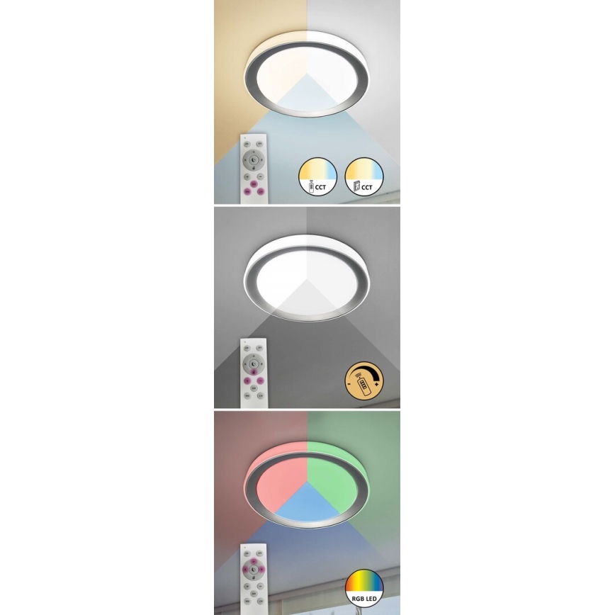 Rabalux - Plafón LED RGB regulable LED/40W/230V 2700-6500K Wi-Fi Tuya, diámetro 51 cm + control remoto