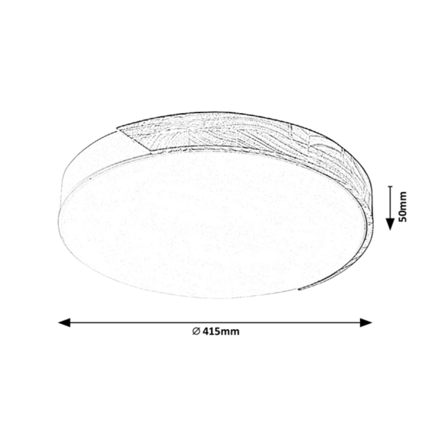 Rabalux - Plafón LED LED/24W/230V negro/roble