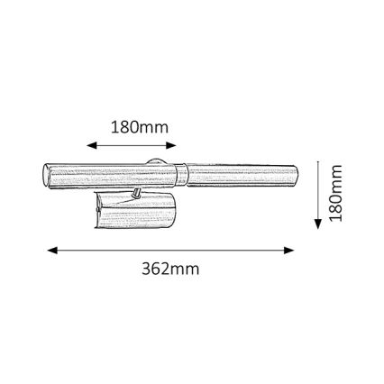 Rabalux - Lámpara para cuadros 2xE14/40W/230V