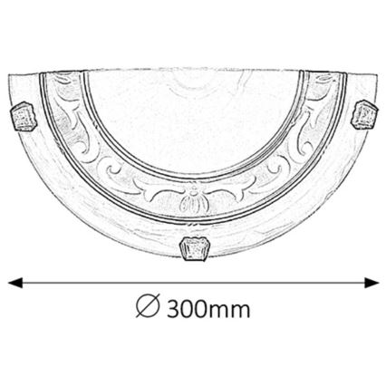 Rabalux - Aplique 1xE27/60W/230V