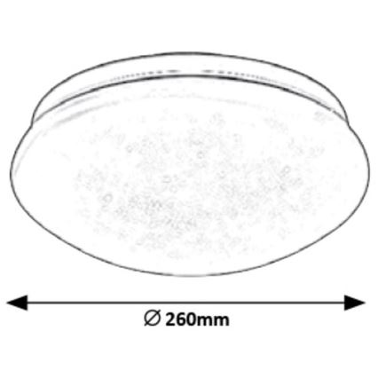 Rabalux - LED Plafón LED/12W/230V