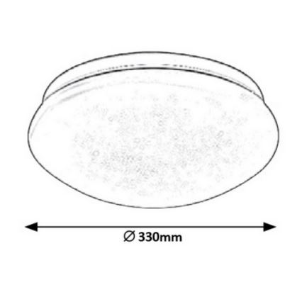 Rabalux - Plafón LED LED/18W/230V diá. 33 cm