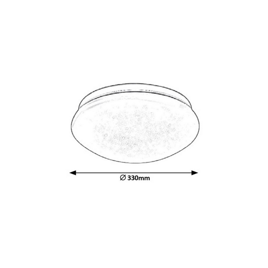 Rabalux - Plafón LED LED/18W/230V diá. 33 cm