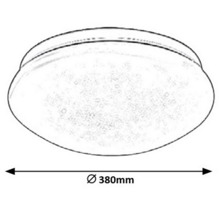 Rabalux - Plafón LED LED/24W/230V diá. 38 cm
