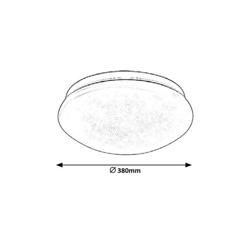 Rabalux - Plafón LED LED/24W/230V diá. 38 cm