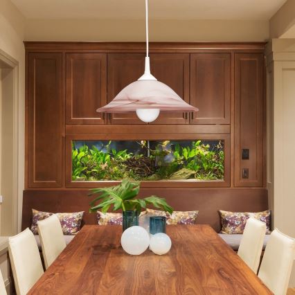 Rabalux - Lámpara de techo 1xE27/60W/230V, vidrio alabastrino