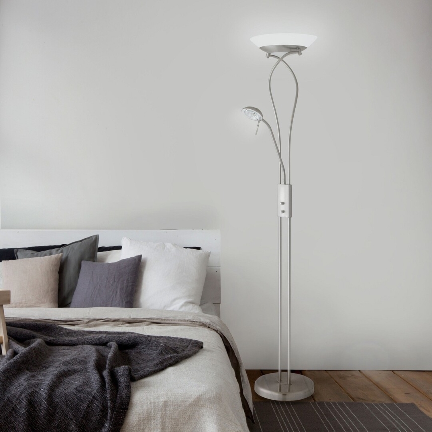 Rabalux - Lámpara de pie regulable 1xR7s/230W + 1xG9/40W