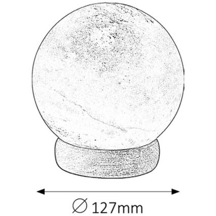 Rabalux - Lámpara de sal 1xE14/15W/230V acacia 2,6 kg