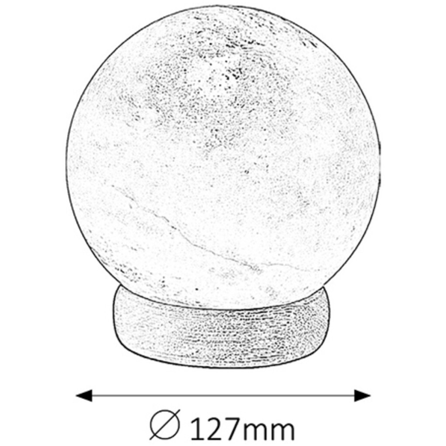 Rabalux - Lámpara de sal 1xE14/15W/230V acacia 2,6 kg