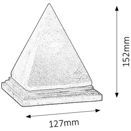 Rabalux - Lámpara de sal 1xE14/15W/230V acacia 2,8 kg
