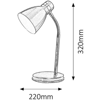 Rabalux - Lámpara de mesa 1xE14/40W/230V
