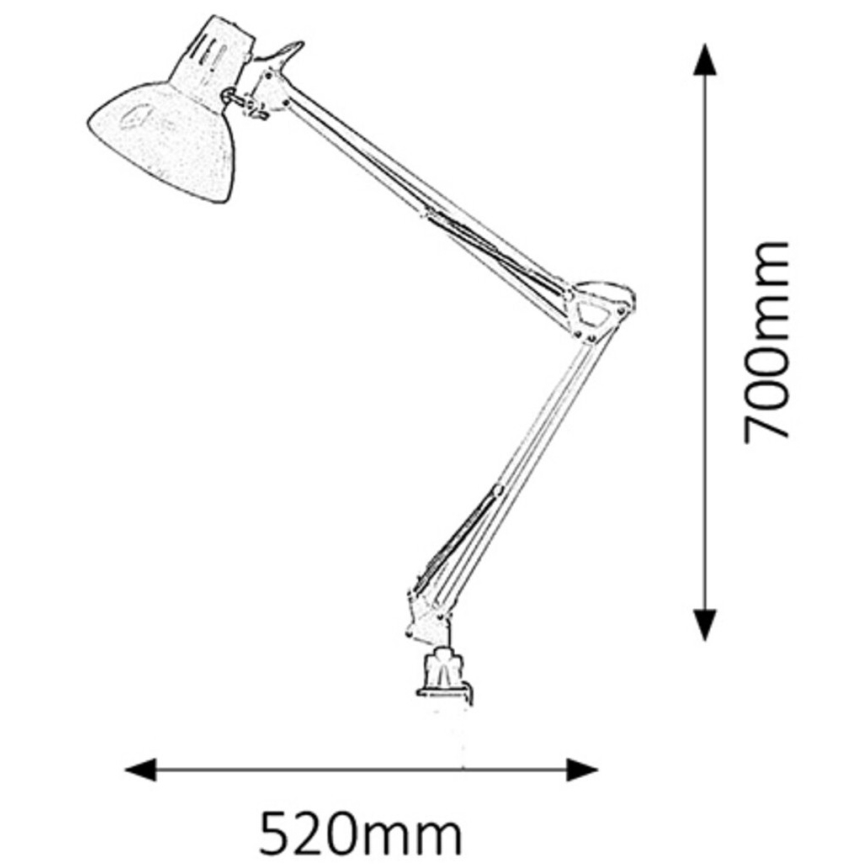 Rabalux - Lámpara de mesa 1xE27/60W/230V