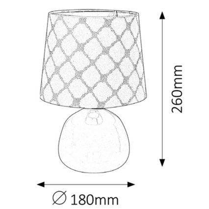 Rabalux - Lámpara de mesa E14/40W blanco