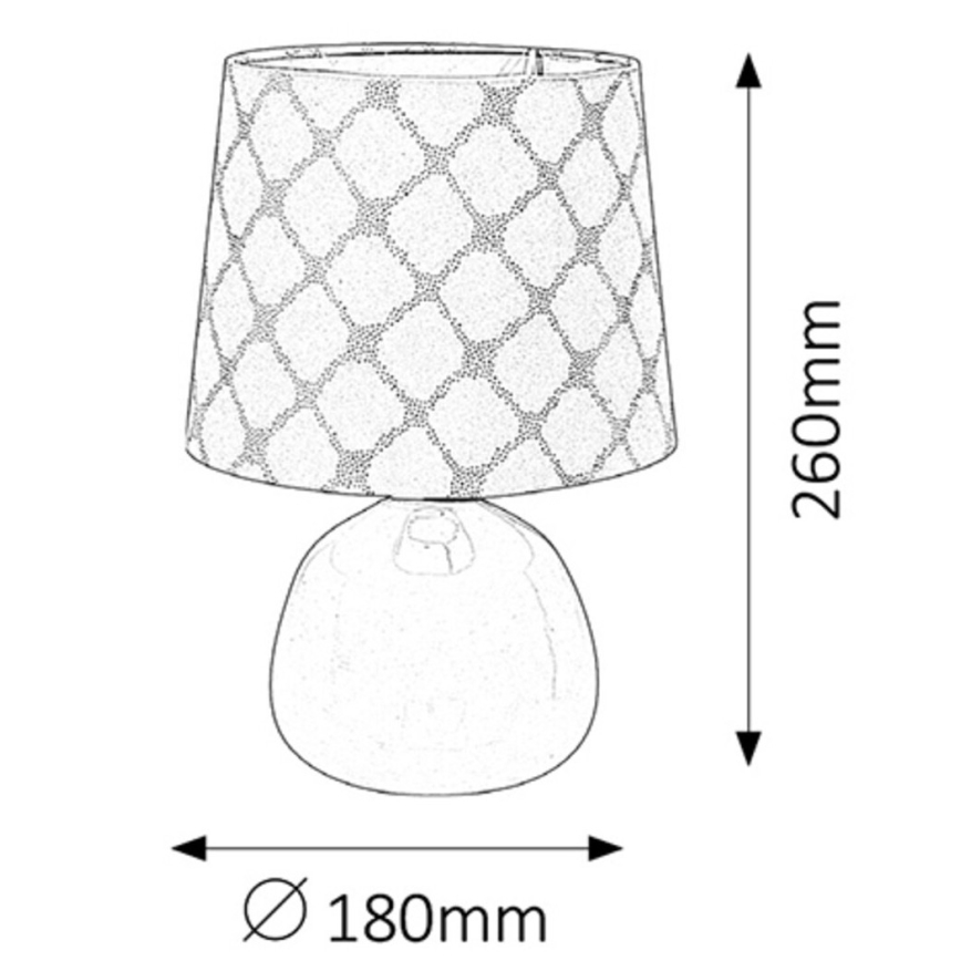 Rabalux - Lámpara de mesa E14/40W blanco
