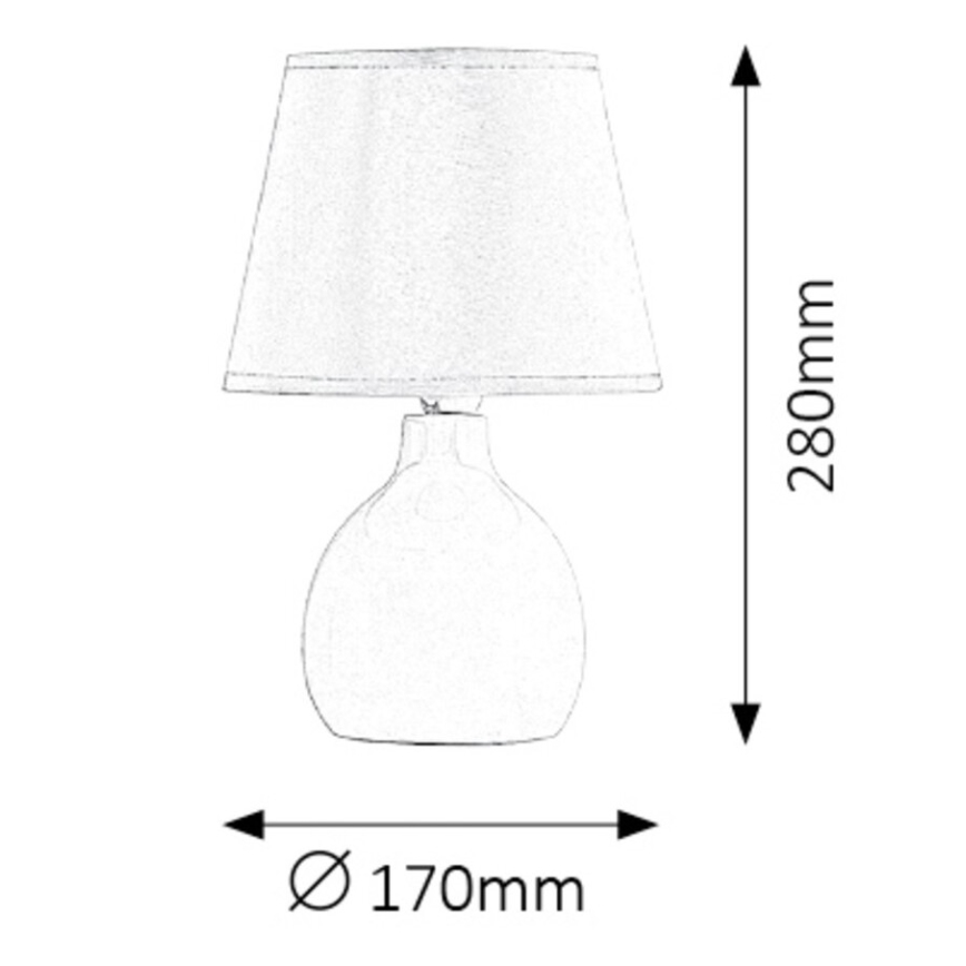 Rabalux - Lámpara de mesa 1xE14/40W/230V blanco