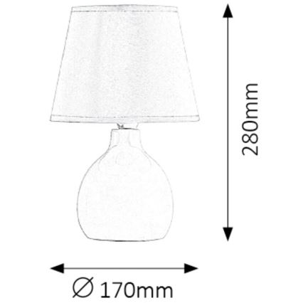 Rabalux - Lámpara de mesa 1xE14/40W/230V