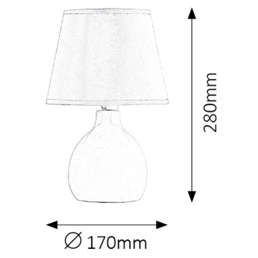 Rabalux - Lámpara de mesa 1xE14/40W/230V