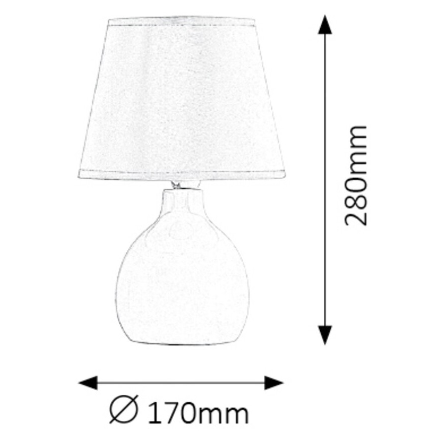Rabalux - Lámpara de mesa 1xE14/40W/230V