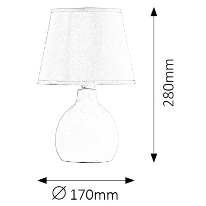 Rabalux - Lámpara de mesa 1xE14/40W/230V