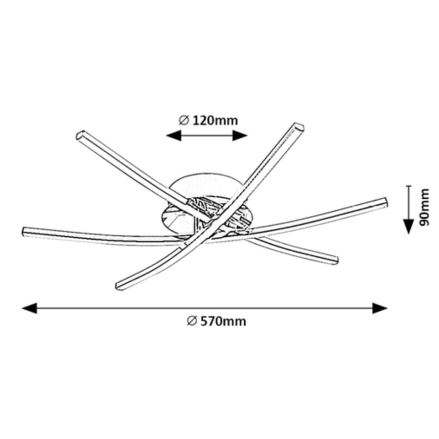 Rabalux - Plafón LED 21W/230V 4000K, Ø 57 cm
