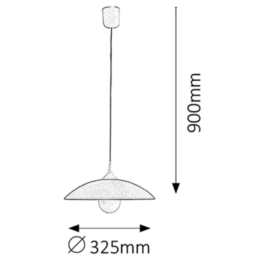 Rabalux - Lámpara colgante 1xE27/60W/230V