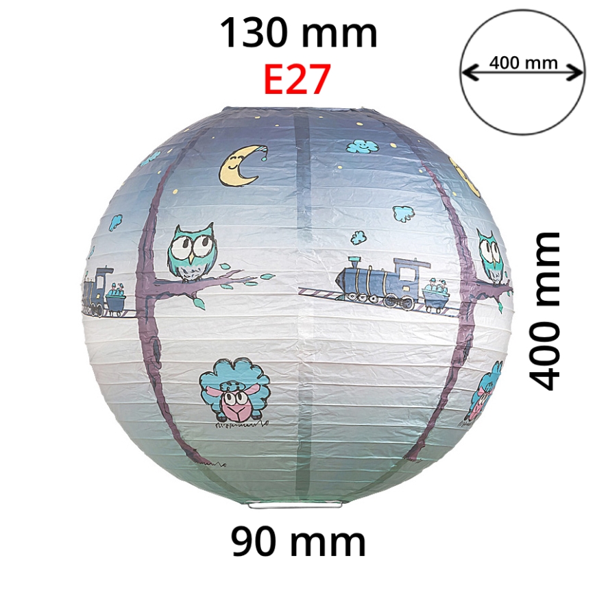 Rabalux 4631 - Pantalla para lámpara de araña infantil SHEPHERD E27 diá. 40 cm