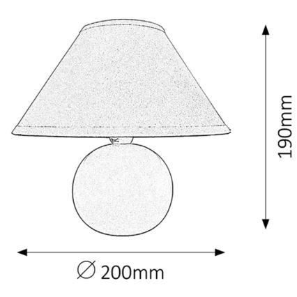 Rabalux - Lámpara de mesa 1xE14/40W/230V