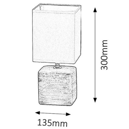 Rabalux - Lámpara de mesa 1xE14/40W/230V