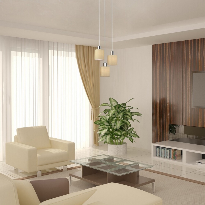 Rabalux 5012 - Lámpara colgante NATINA 3xE14/25W/230V