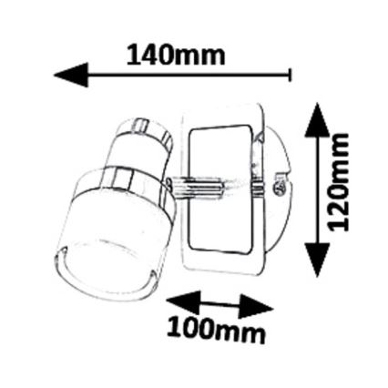 Rabalux 5021 - Foco LED de pared HAROLD LED/5W/230V IP44
