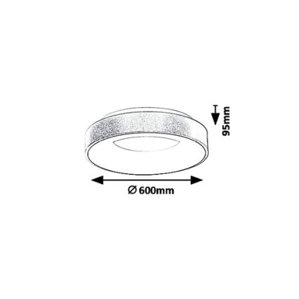 Rabalux 5053 - Plafón LED CARMELA LED/50W/230V