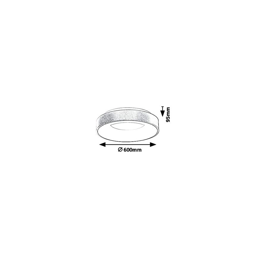 Rabalux 5053 - Plafón LED CARMELA LED/50W/230V