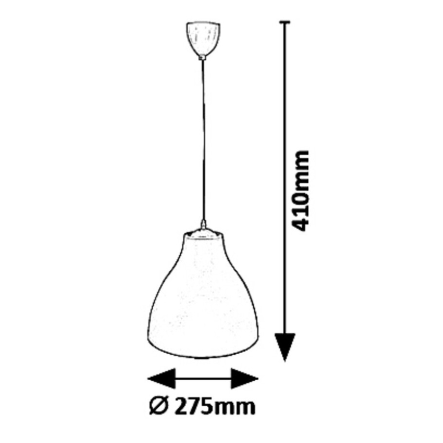 Rabalux 5059 - Lámpara colgante MORRIS 1xE27/40W/230V