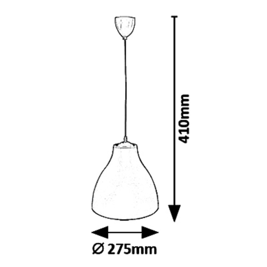 Rabalux 5060 - Lámpara colgante MORRIS 1xE27/40W/230V