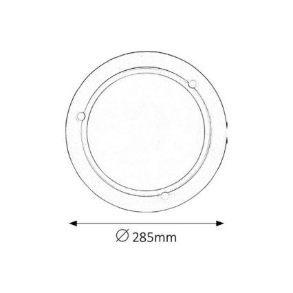 Rabalux - Plafón 1xE27/60W/230V diá. 28,5 cm