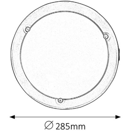 Rabalux - Plafón 1xE27/60W/230V diá. 28,5 cm