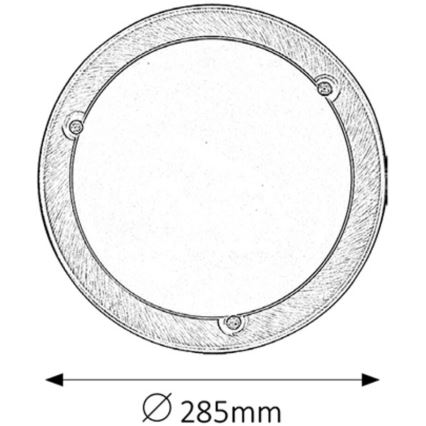 Rabalux - Plafón 1xE27/60W/230V diá. 28,5 cm