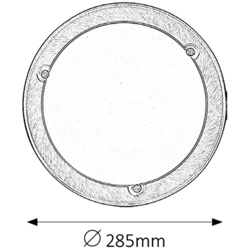 Rabalux - Plafón 1xE27/60W/230V diá. 28,5 cm