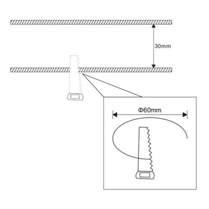 Rabalux - Lámpara empotrada LED para baño LED/3W/230V IP44 blanca