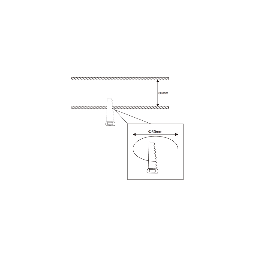 Rabalux - Lámpara empotrada LED para baño LED/3W/230V IP44 blanca