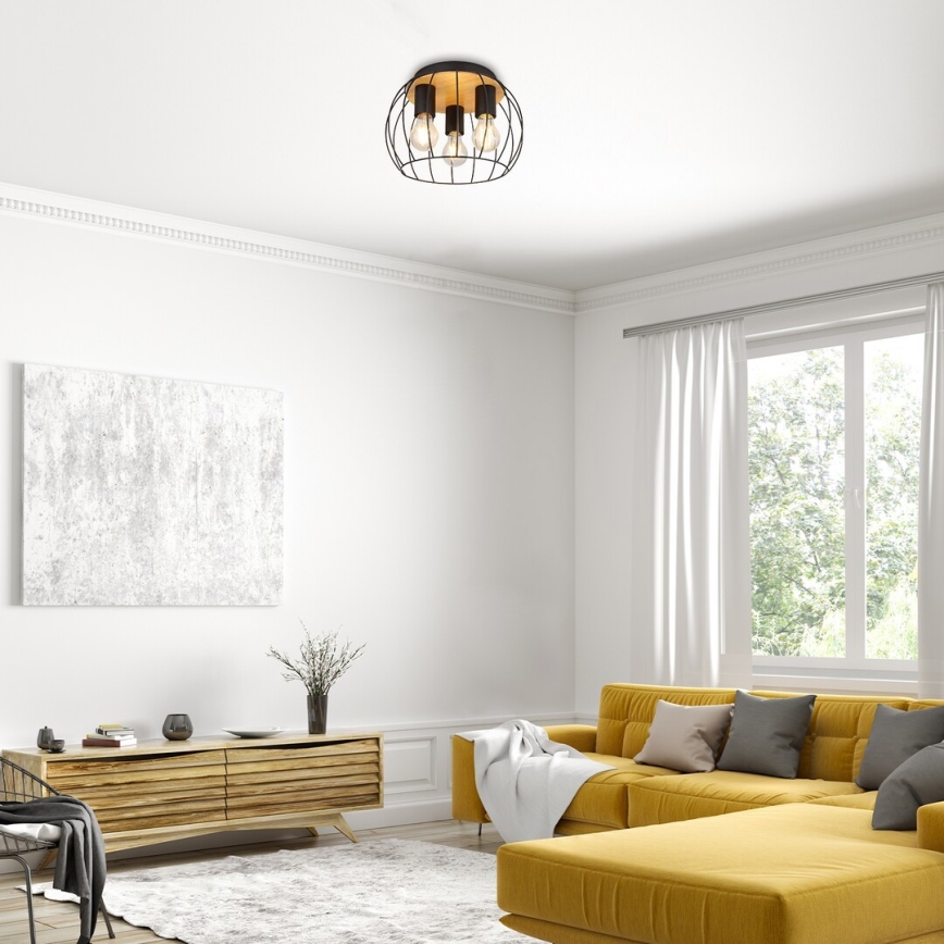 Rabalux - Lámpara de techo 3xE27/25W/230V Ø 30 cm