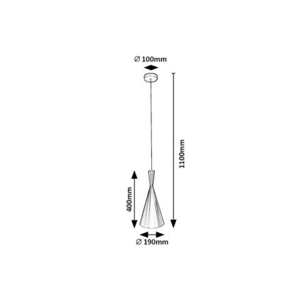 Rabalux - Lámpara colgante 1xE27/40W/230V