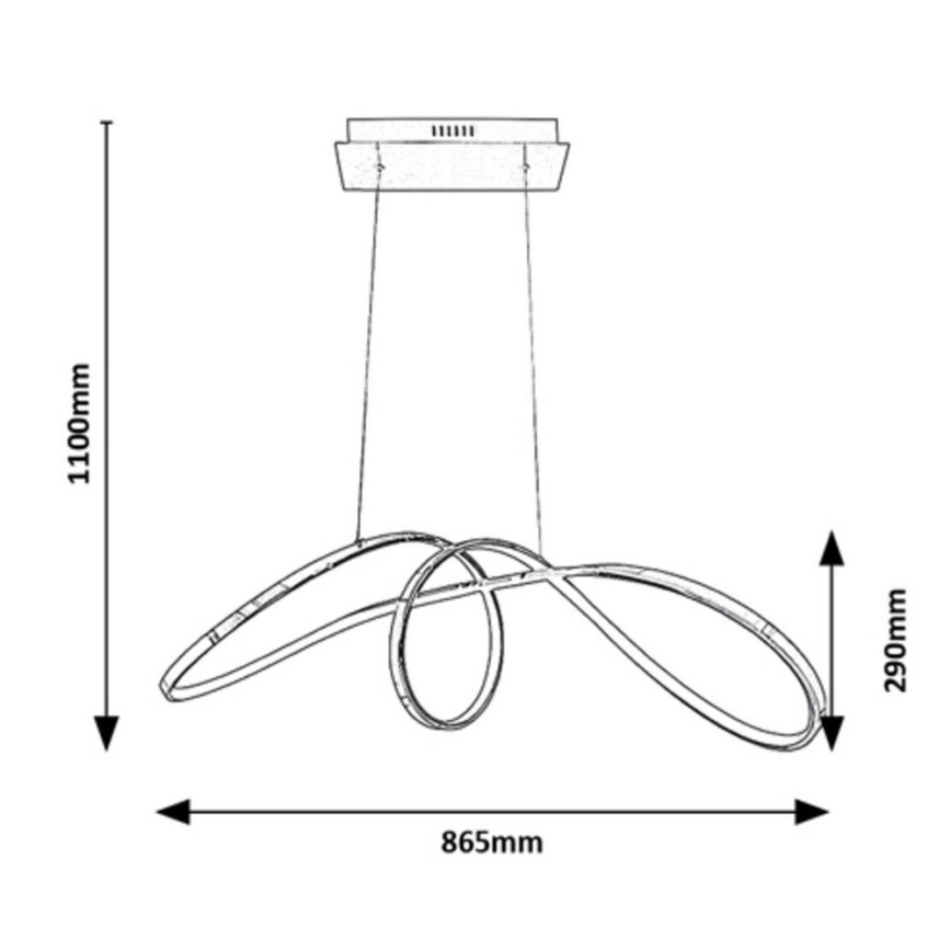 Rabalux - Lámpara LED colgante LED/38W/230V