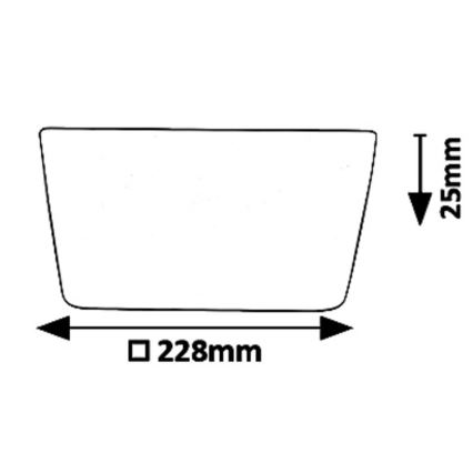 Rabalux - Lámpara empotrada LED OLEG LED/24W/230V IP65