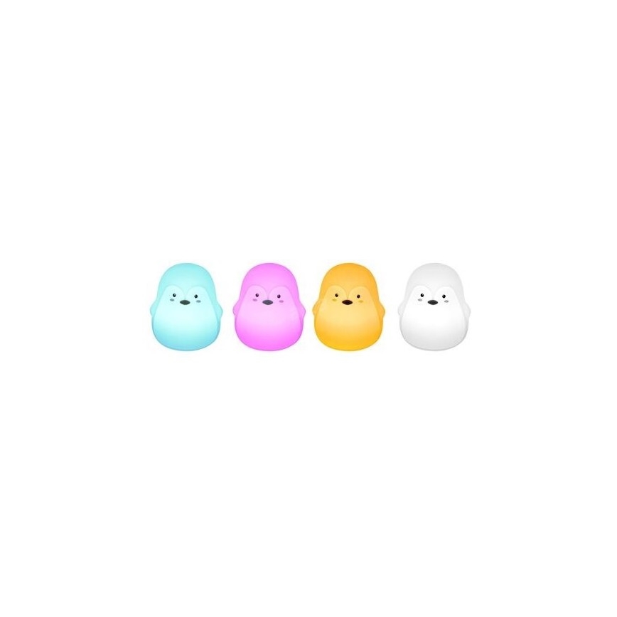 Rabalux - Lámpara infantil LED RGB LED/0,4W 1200 mAh pingüino
