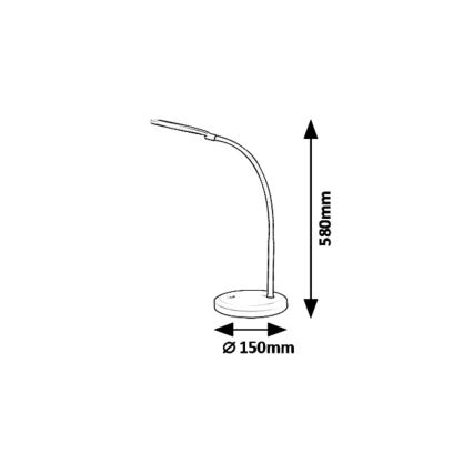 Rabalux 5429 - LED Lámpara de mesa regulable táctil TIMOTHY LED/7,5W/230V