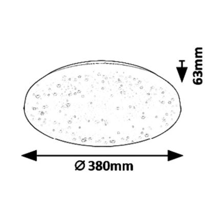 Rabalux 5436 - Plafón LED ROB LED/32W/230V