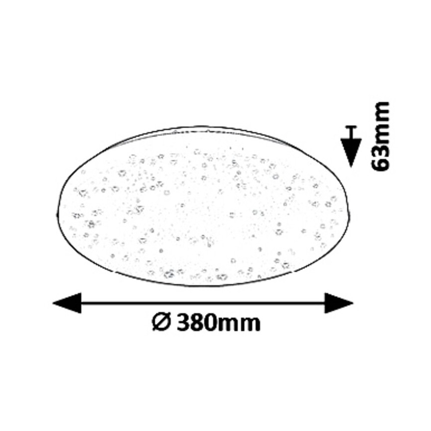 Rabalux 5436 - Plafón LED ROB LED/32W/230V
